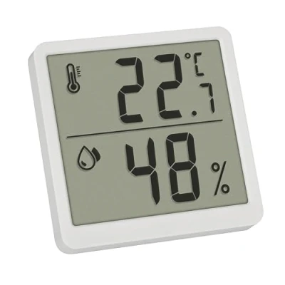 Imagen de TFA Dostmann termómetro higrómetro digital para interiores, 30.5059.02, y humedad, de ambiente, control del clima interior, mesa gástrica, medidor color blanco