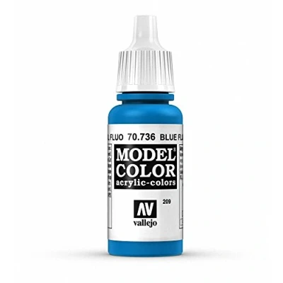 Imagen de Vallejo Model Color Pintura Acrílica, Azul (Fluorescent Blue), 17 ml