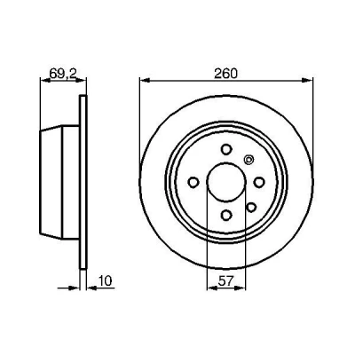 Imagen de Disco de freno BOSCH 0 986 478 086