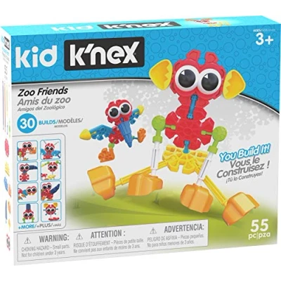 Imagen de K&#039;Nex Kid 85700 30 Model Zoo Friends Building Set, Kids Craft Set with 55 Pieces, Educational Toys for Kids, Fun and Colourful Boys Girls, Construction 3 Year Olds +