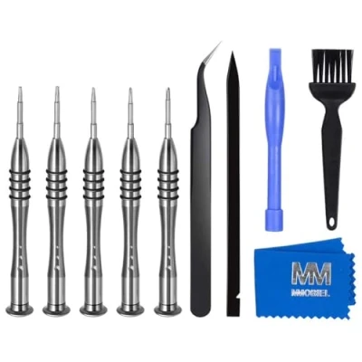 Imagen de MMOBIEL Kit de herramientas destornillador reparación profesional 10 en 1 para MacBook Pro/Air con Retina Tri Wing Phillips Pentalobe 5 Torx T5 / T6