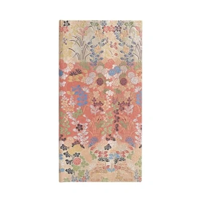 Imagen de Kara ori (Japanese Kimono) Slim 12 month Horizontal Hardback Dayplanner 2025 (Elastic Band Closure): tydzień na dwóch stronach, zamykany gumkę, papier 100 gsm