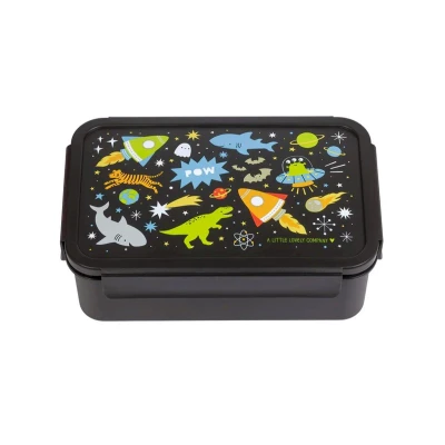 Imagen de A LITTLE LOVELY COMPANY Bento Fiambrera Galaxy fiambrera, caja de almuerzo, desayuno, aperitivos para niños