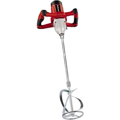 Imagen de Einhell Mezclador de pintura y mortero cable TC MX 1400 2 E W, 0 780 1/min, montaje herramienta agitación M14, electrónica velocidad, incl.