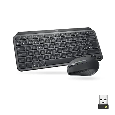 Imagen de Logitech MX Keys Mini Combo para Empresas, Compacto, Teclado y ratón inalámbricos, tecnología Logi Bolt, Bluetooth, Certificado Windows/Mac/Chrome/Linux Gris