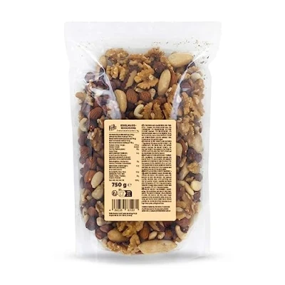 Imagen de KoRo mezcla de nueces 1 kg 100% natural preciosas sin sal almendras, Brasil, anacardos, nueces, avellanas