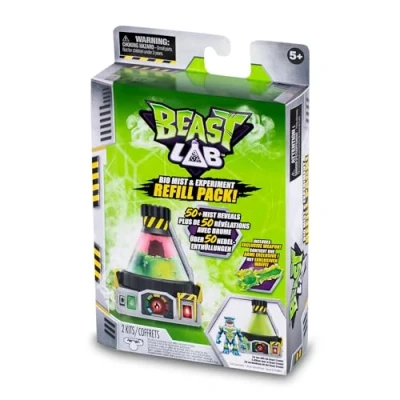Imagen de Beast Lab 2 Kits Refill, Recarga para Juguete del Laboratorio de experimentos Bio Beast, 50 recargas Hacer Mezclas y Efectos con el Juguete, Incluye un Accesorio Juego, 5 años