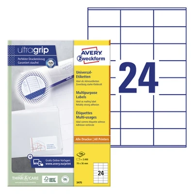 Imagen de Avery Etiquetas autoadhesivas multiusos 70x36