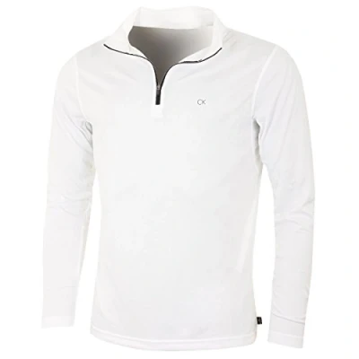 Imagen de Calvin Klein Golf Hombre Harlem 1/4 Zip Pullover White XL