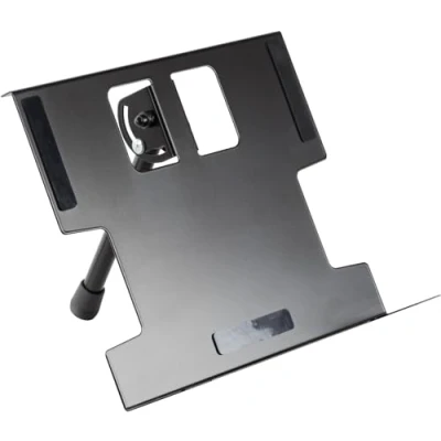 Imagen de K&amp;M 28140 Soporte Eurorack negro, en acero para racks de 7 U aumenta la seguridad los instrumentos musicales durante el transporte