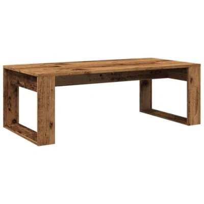 Imagen de vidaXL Mesa de Centro Madera ingeniería Envejecida 102x50x35 cm, mesita Centro, Auxiliar, salón, mesita, sofá