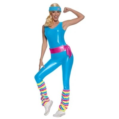 Imagen de RUBIES Disfraz Barbie deportista para mujer, Jumpsuit, calentadores, Cinturón y Diadema. Oficial Mattel, Navidad, Carnaval, Halloween, Despedidas de soltera, Fiestas, Cumpleaños,301506M