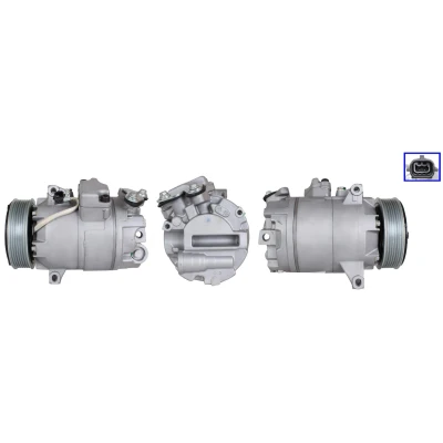 Imagen de LUCAS ACP01268 Compresor de Aire Acondicionado PAG 46 R134a con juntas NISSAN: Qashqai / Qashqai+2 I