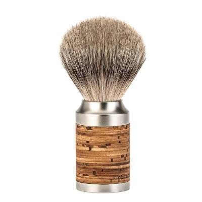 Imagen de MÜHLE Rocca 091M95 Brocha de afeitar tejón acero inoxidable y corteza abedul