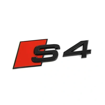 Imagen de Audi 8W0071804 S4 Tuning Exclusive Black Edition emblema negro y rojo