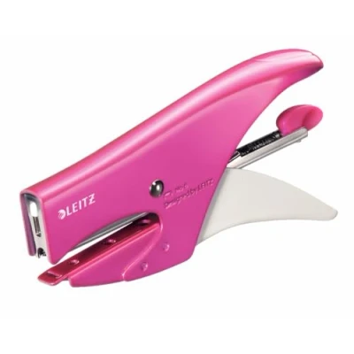 Imagen de Leitz Grapadora de mano, carga trasera, metal, color Fucsia metallizzato 15 fogli