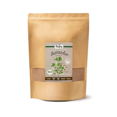 Imagen de Biojoy Cilantro en polvo Ecologico (1 kg), molido, Semillas de molidas (Coriandrum sativum)