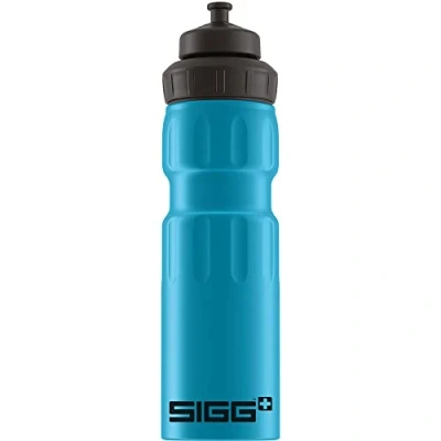 Imagen de SIGG WMB Sports Blue Touch Cantimplora deportiva (0.75 L), botella metálica hermética sin sustancias nocivas, de aluminio ligera