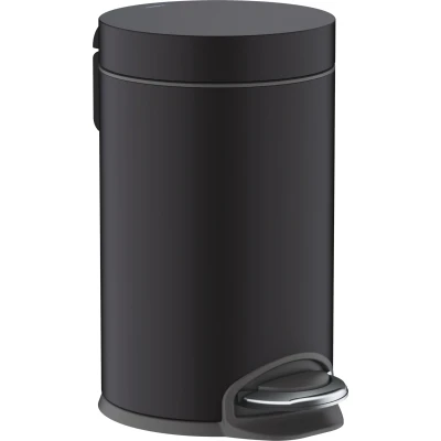 Imagen de hansgrohe AddStoris Papelera con pedal, negro mate, 41775670