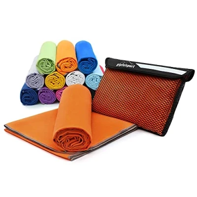 Imagen de gipfelsport Toalla de Microfibra 13 Naranja XL(180x80cm)