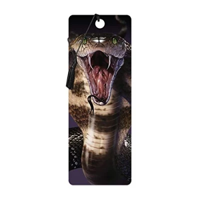 Imagen de 3D LiveLife Marcapaginas Cobra de Deluxebase. Un marcapáginas serpientes con lenticular e ilustraciones licencia del reconocido artista David Penfound