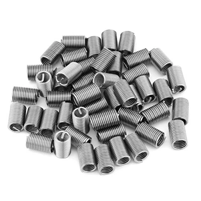 Imagen de Inserto de Reparación Rosca, 50 PCS SS304 Alambre Helicoidal Acero Inoxidable Kit Surtido Inserciones Rosca M6 x 1.0 Longitud 3D