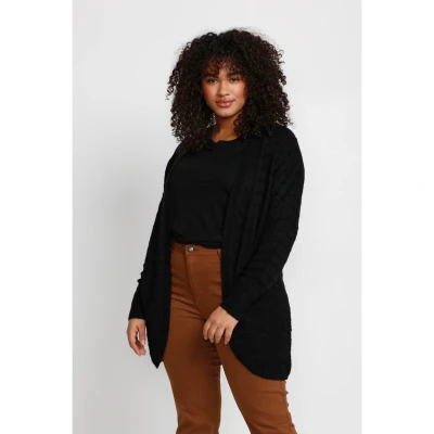 Imagen de Kaffe Curve Emana Chaqueta de punto, Mujer, Talla: 44/46, Black deep