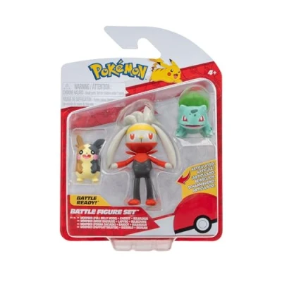 Imagen de Pokémon Figura de 3 pak, Multicolor (Jazwares PKW3055)