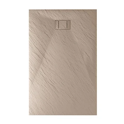 Imagen de Idralite Plato de Ducha 70x160x2,6 CM Rectangular Tórtola Efecto Piedra Mod. Blend