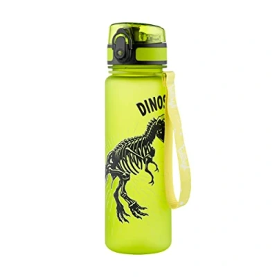 Imagen de Baagl botella para niños a prueba de fugas, agua 500 ml, deporte Tritan (dinosaurios)
