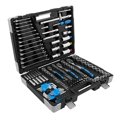 Imagen de Karcher Juego de llaves trinquete (157 piezas, 1/4&quot; + 3/8&quot; 1/2&quot;, con herramienta cromo vanadio