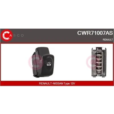 Imagen de CASCO CWR71007AS Interruptor, elevalunas lado de pasajero, del conductor RENAULT: CLIO 2, Kangoo I, I Express