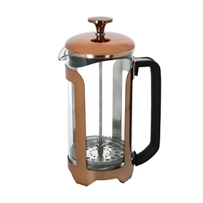 Imagen de La Cafetière Roma Cafetera de acero inoxidable, ocho tazas, cobre, en caja regalo