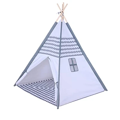 Imagen de Knorr Toys 55907 Tipi Zigzag Blanco Gris