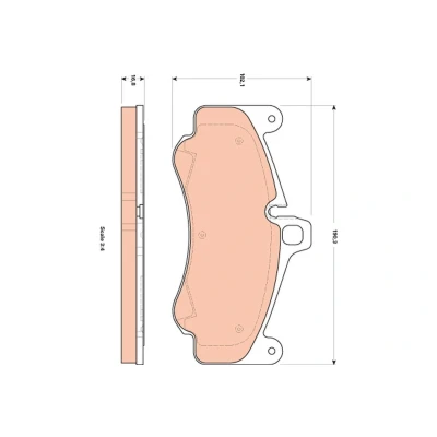 Imagen de TRW GDB1859 Juego de pastillas freno preparado para indicador desgaste PORSCHE: 911 Coupé