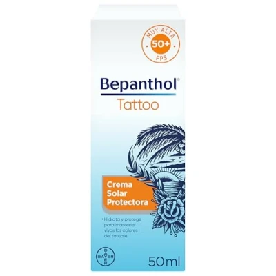 Imagen de Bepanthol Tattoo Crema Solar Protectora Spf 50+ 1 Tubo 50 Ml
