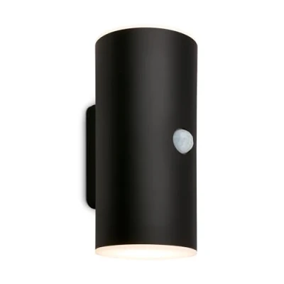 Imagen de BRILONER Aplique LED batería recargable con detector de movimiento, sensor crepuscular, temporizador 20 seg., foco LED, luz exterior, apliques 15,5x7x8,5 cm (A x An Fo), negro
