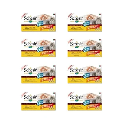Imagen de Schesir Country, Comida Húmeda para Gatos Adultos Sabor Pollo Total 2.4Kg (48 Latas De 50g)