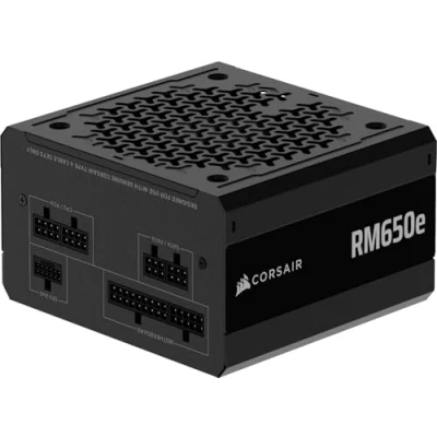 Imagen de CORSAIR RM650e (2025) Fuente de alimentación ATX Totalmente Modular bajo Ruido con Cable 12V 2x6 Compatible 3.1 y PCIe 5.1, eficiencia Cybenetics Gold, condensadores a 105C Negro