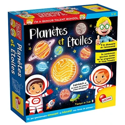 Imagen de Lisciani I&#039;m a Genius Talent School Planetas y Estrellas Juego Educativo Quiz Divertido Descubre la Astronomía para niños de 5 10 años