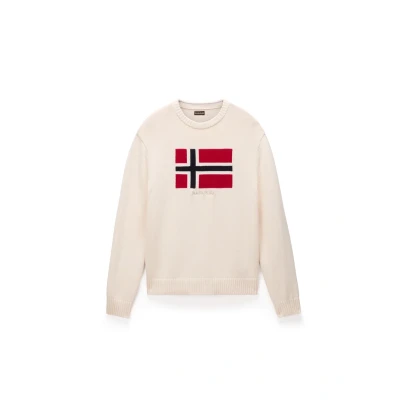 Imagen de Napapijri MURA Jersey de punto, Hombre, Talla: Large, Beige dimity