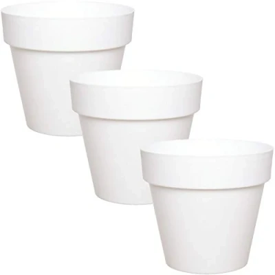 Imagen de idea station macetas plastico 3 x 14 cm Blanco maceteros Decorativos Interior jardineras Exterior