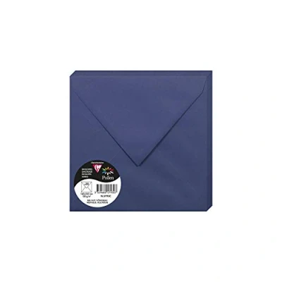 Imagen de Clairefontaine 50023 C Pack de 20 sobres 16,50 x 0,10 cm, color azul ocuro