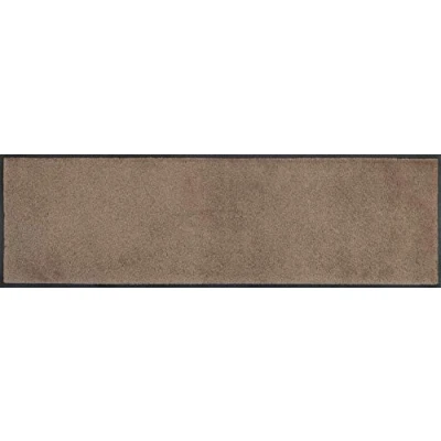 Imagen de felpudo para lavar y secar, color marrón 35 x 120 cm, interiores exteriores, lavable