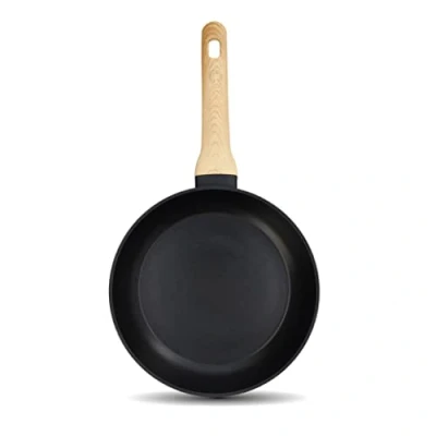 Imagen de MasterChef Sarten Induccion, Antiadherente, 24cm, por Tortillas, Huevos, Bateria de Cocina para Inducción, Gas, Cerámica, Mango Madera, Revestimiento Antirayaduras, Apta Lavavajillas