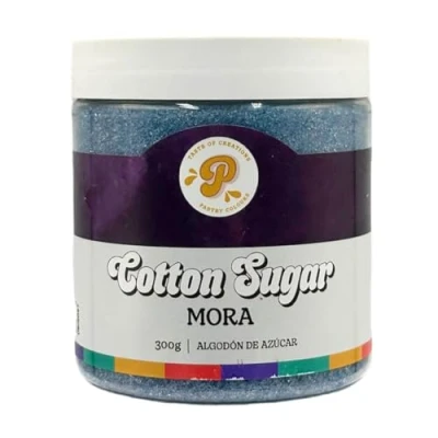 Imagen de PASTRY COLOURS, Azucar para Maquina de Algodón, Algodon Botes Pequeños, Perfecto Llenar tus Fiestas con Algodones Azúcar Colores Divertidos y Deliciosos, 300 G (Mora)