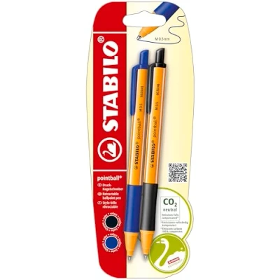 Imagen de STABILO Bolígrafo (2 unidades), color azul y negro
