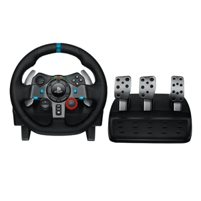 Imagen de Volante Logitech G G29 Driving Force, PS5/PS4/PS3, PC, 6 velocidades, Pedales ajustables, Force Feedback, Giro de 900, Controles integrados, Negro