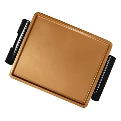 Imagen de Placa extra para Barbacoa Starlyf Smokefree Grill Copper (Complemento), Superficie de cocinado lisa y amplia, Revestimiento antiadherente (placa extra)