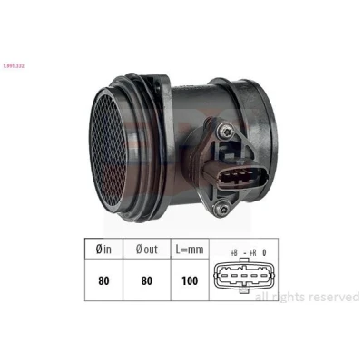 Imagen de EPS 1.991.332 Medidor de masa aire Made in Italy OE Equivalent FORD: Focus 2, S Max Mk1, MONDEO 4, VOLVO: V50, C70 2 Cabriolet, C30